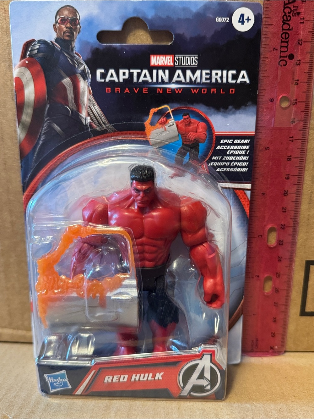 Hasbro Marvel Studios Captain America Brave New World Red Hulk Action Figure